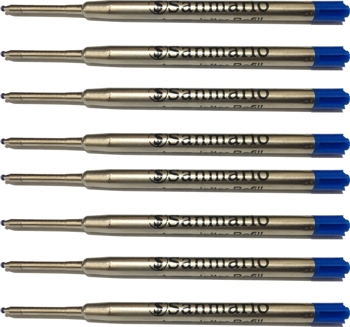 Parker Compatible Ink Pen Refills G2 Ballpoint Pens 1.0 Mm Medium Blue