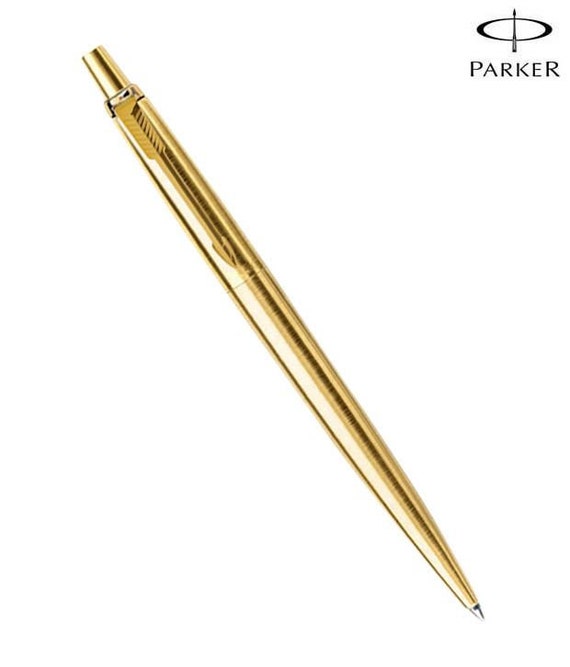 Parker Jotter Gold Ballpoint Pen Blue Ink With A Gift Box 