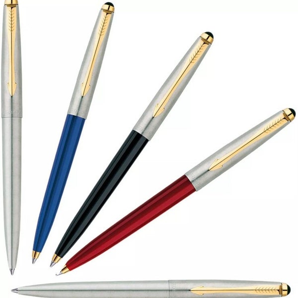 Parker Galaxy Ballpoint Pen Black,Blue,Red,Stainless Steel Silver,Gold Gift Box