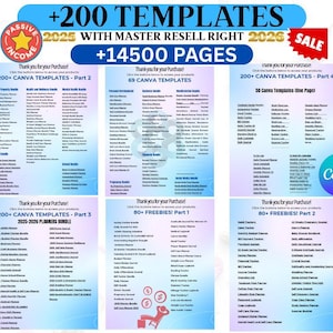 14,500+ PLR Canva Templates: 2025-2026 Planners & Journals