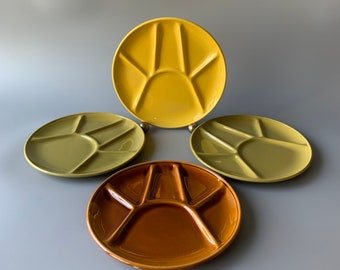 Set of 4 Ceramic Appetizer Plates Niderville Made in France