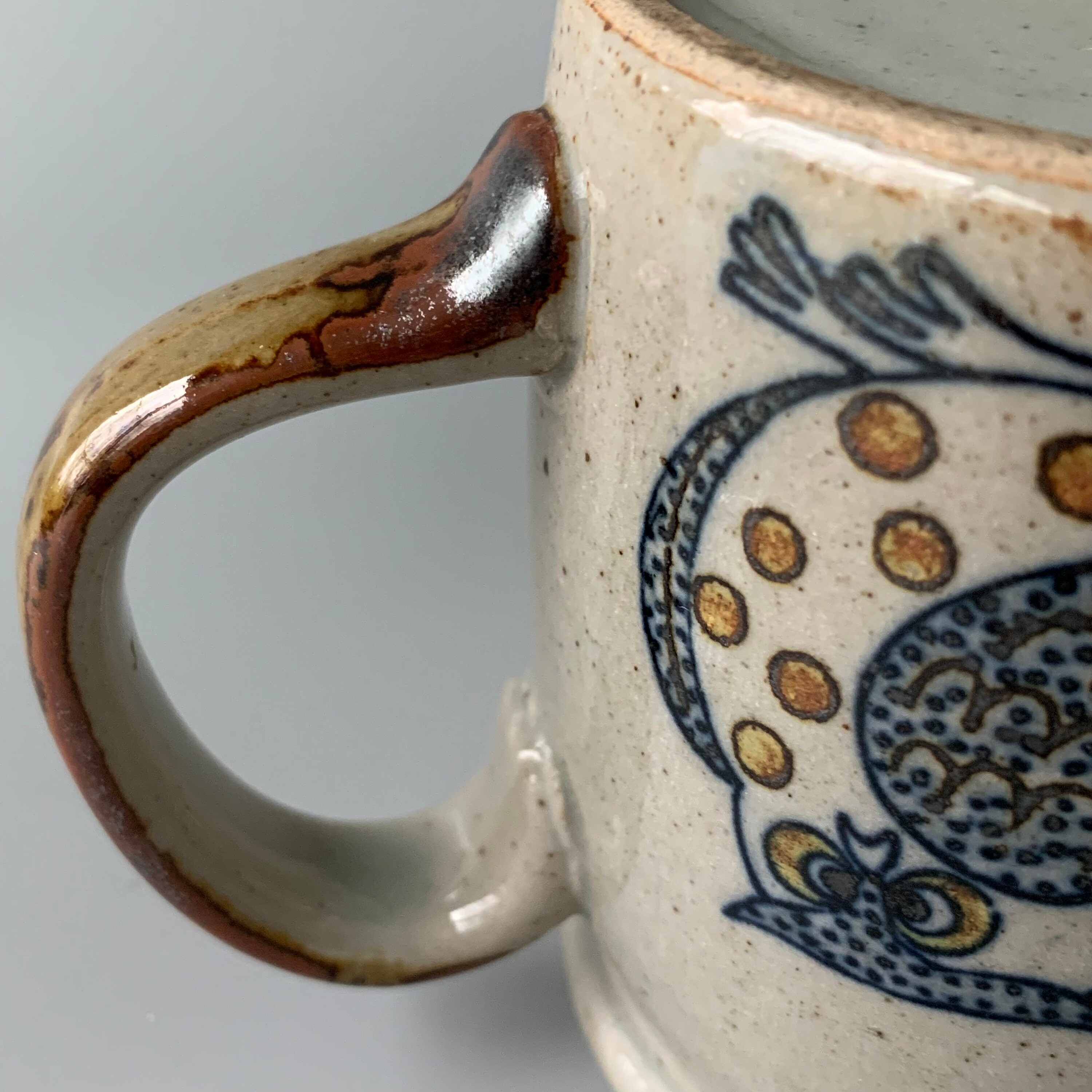 Vintage Otagiri Japan Stoneware Mug With Owls Etsy