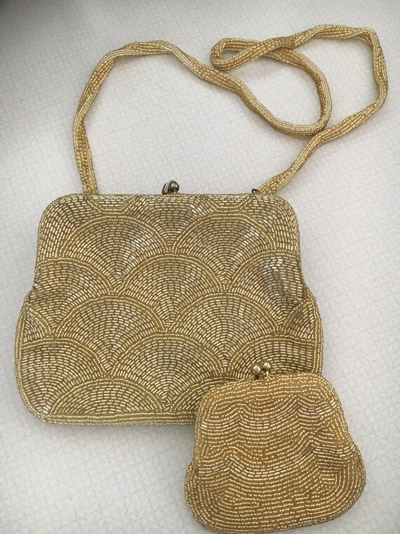 beaded clutch purse