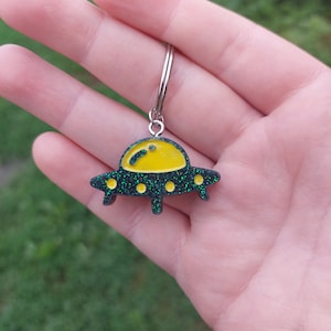 UFO Resin Keychains
