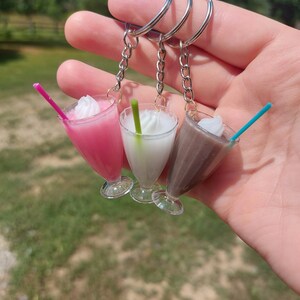 Resin Milkshake Keychains