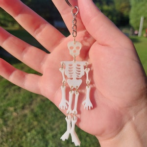 Resin Skeleton Keychain