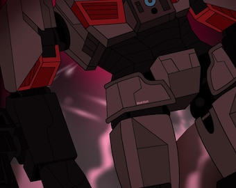 Impresión A4 de Megatron de TF One
