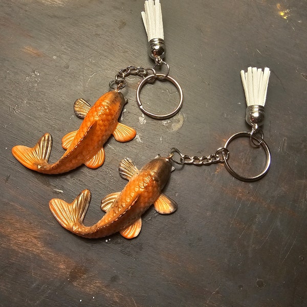 Koi Fish Resin Keychains