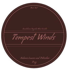 Tempest Winds Kaedehara Kazuha Soy Candle
