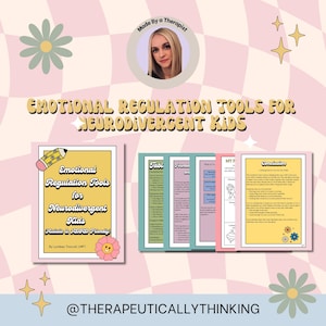 Emotional Regulation Printable Workbook for Neurodivergent Kids | Autism & ADHD Friendly Tools | Instant PDF Download