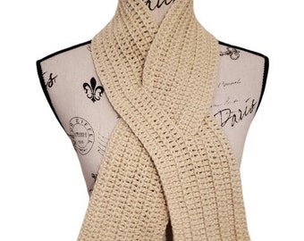 Solid Color Ribbed Texture Ribbon Scarf w/Keyhole Design - ALL COLORS AVAILABLE!!!