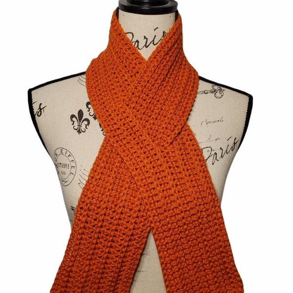 Solid Color Ribbed Texture Ribbon Scarf w/Keyhole Design - ALL COLORS AVAILABLE!!!