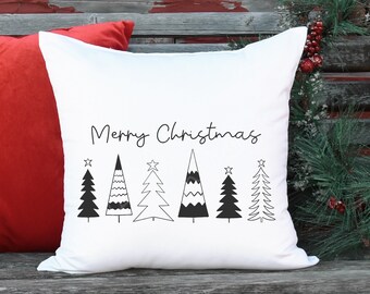PNG- merry Christmas with cute trees Sublimation Digital Design Download- png, graphic  , Christmas trees Design, Transparent background
