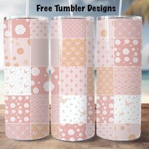 tumbler design Quilting sewing pink Patchwork quilt, 20oz Skinny straight Tumbler Wrap, girl quilt Tumbler png for sublimation to Download
