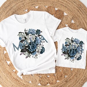 PNG mama mini set vintage roses,  Digital Design Download for sublimation or print, mom and daughter png, Printable design transparent