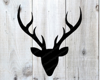 Svg gesneden bestand en png sublimatie herten gezicht silhouet Digital Design Download png, svg, Kerstmis png, Afdrukbare sublimatie ontwerp svg cut