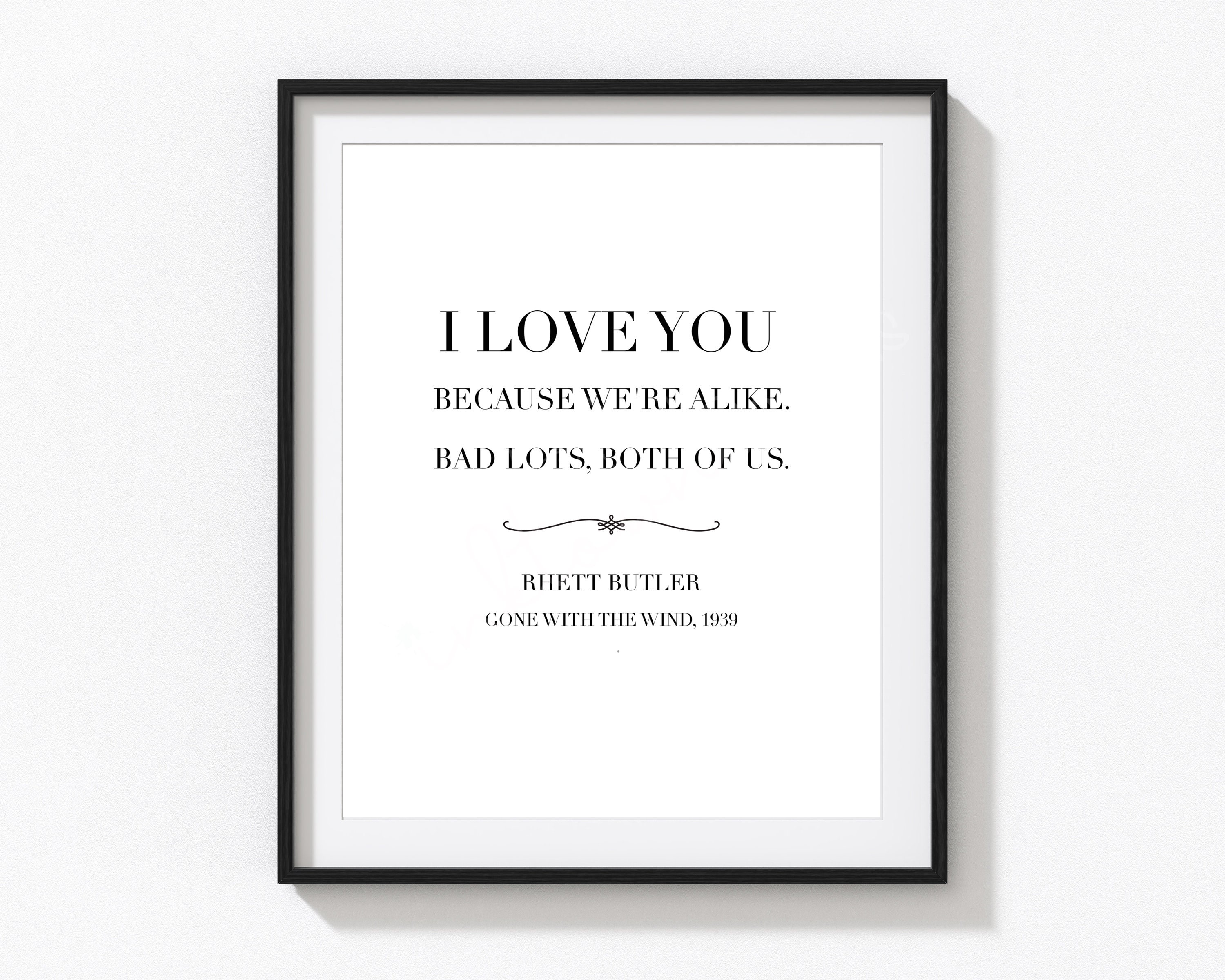 4 Printable Wall Art Bundle - Gone With the Wind Quote Printable ...