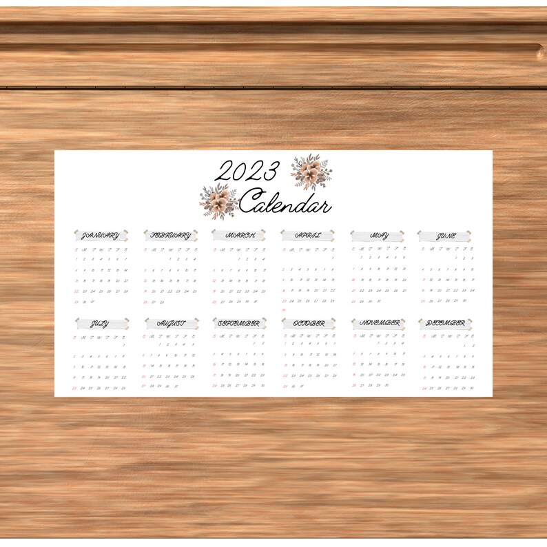 2023 Calendar Planner Printable Undated Planner Hourly - Etsy UK