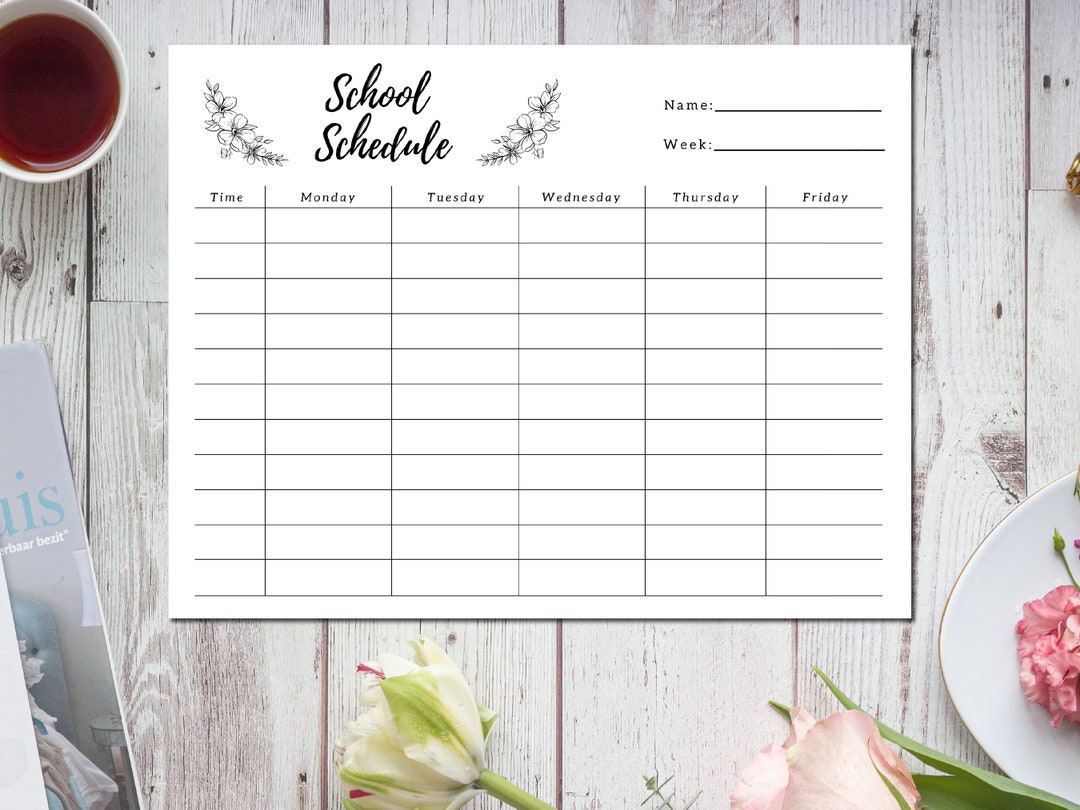 Homeschool Planner Printable, Printable Student Planner, Weekly Planner ...