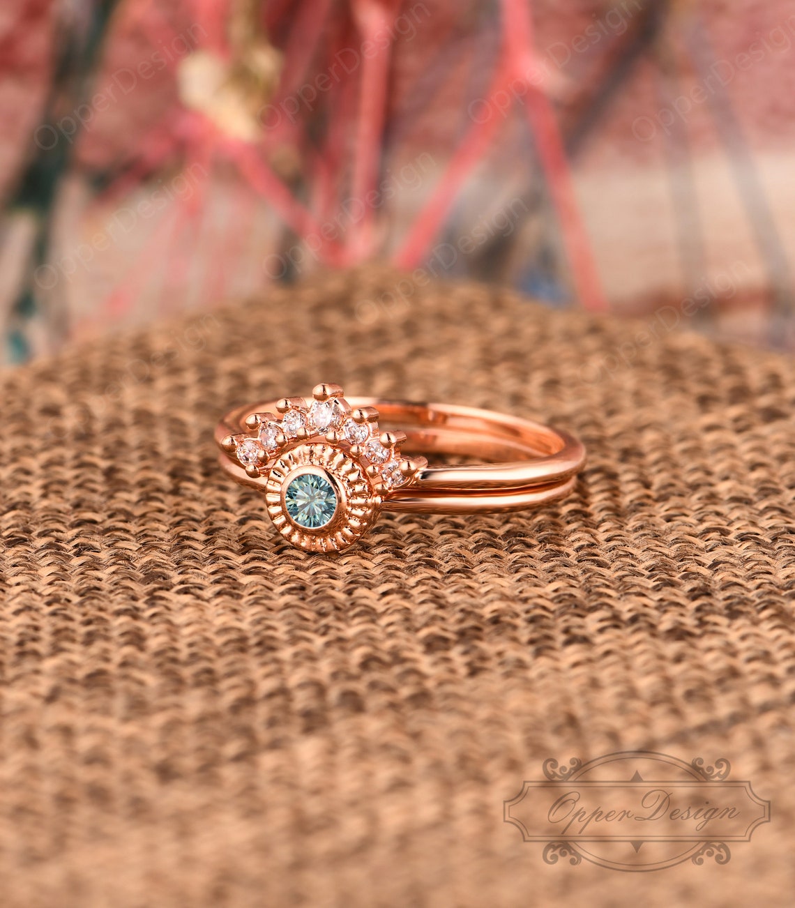 Vintage Simulated Diamond Ring Stackable Ring Round Cut 3mm | Etsy