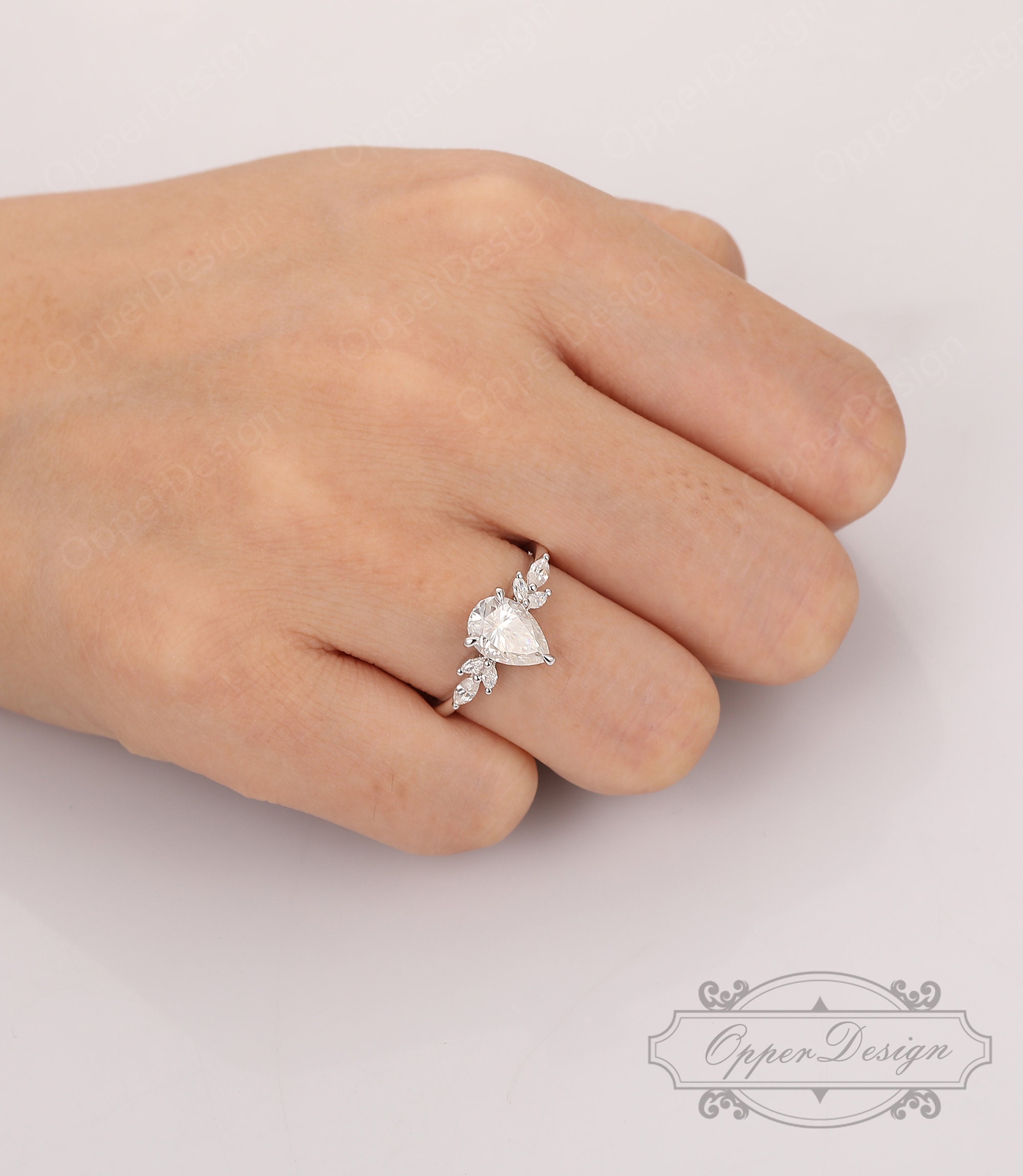 JProducts 18k teardrop ring S ホワイトトパーズ Jproducts K18 teardrop ring S ホワイトトパーズ9号