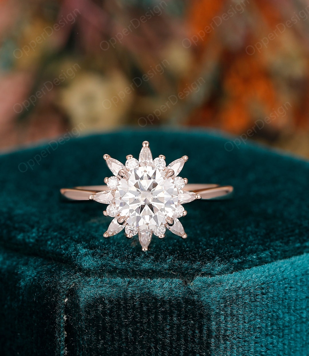 Solid Gold Snowflake Ring, Snow Flower Ring, Unique Dainty Ring