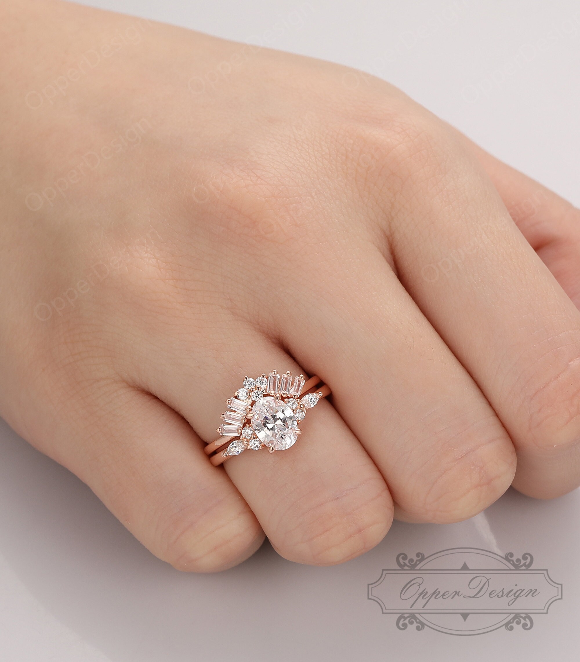 Minimalist Ring Set for Women Proposal Ring Stacking - Etsy