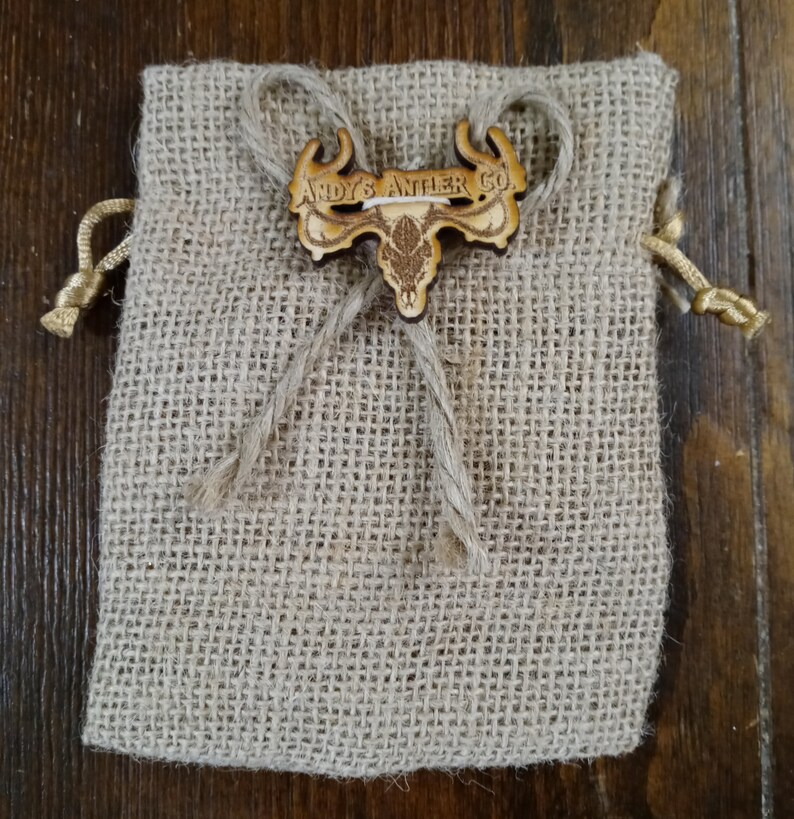 Petite Antler Slice Bronze Wire Wrap Bangle