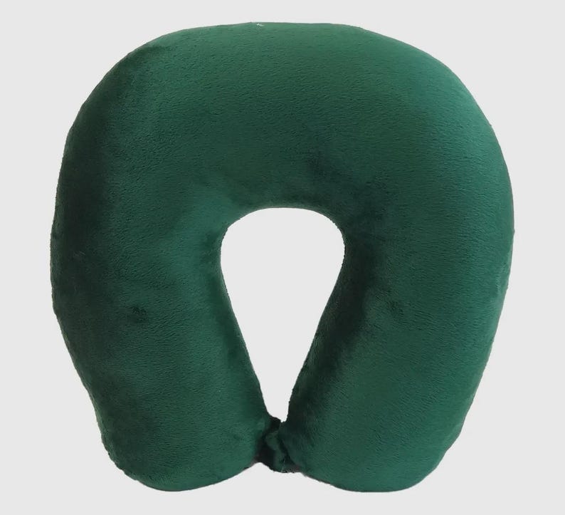 PERSONALIZED Name Travel Neck Pillow Microfiber Soft Lots Of Color Choices Airplane Travel image 4