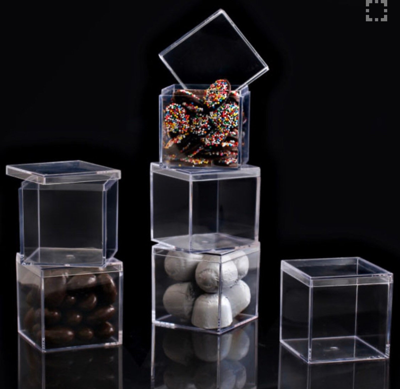 12 Pieces Personalized Acrylic Party Treat Favor Box with Etsy