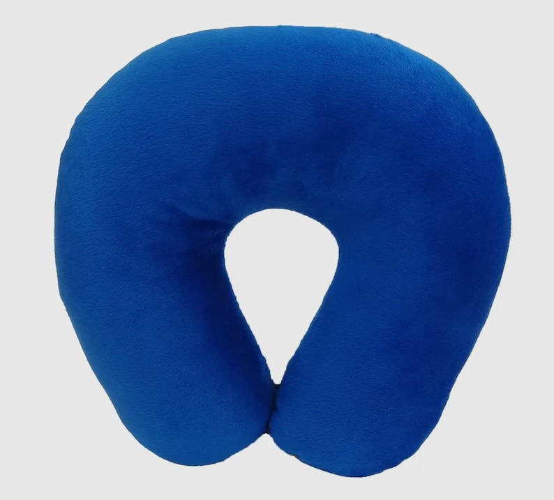 PERSONALIZED Name Travel Neck Pillow Microfiber Soft Lots Of Color Choices Airplane Travel image 7
