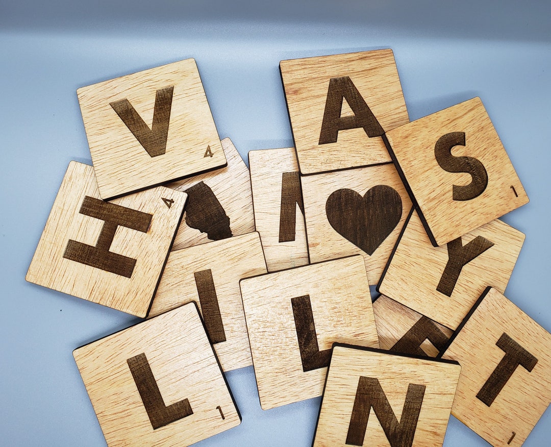 Giant Scrabble Tiles W/ Tile Rack - Etsy