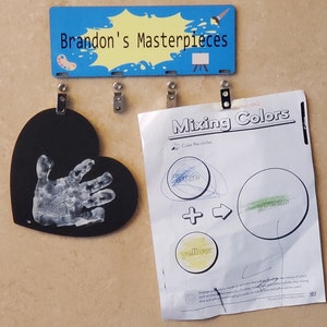 Child&#39;s Artwork Display Sign