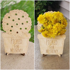Flowers for mommy or grandma flower pot holder with stand