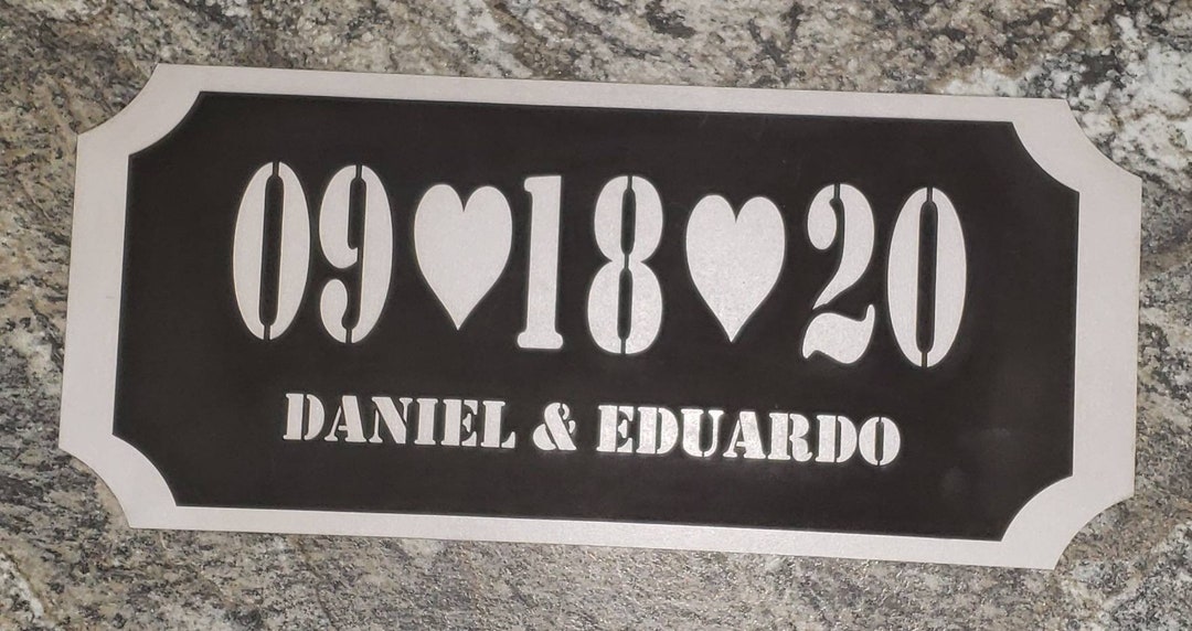Personalized Date Wall Sign - Etsy