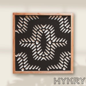 CARVED Boho pattern. Wooden Wall hanging