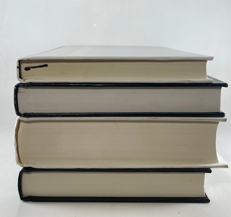 Black and White Book Set Decorative Books Real Books for Etsy