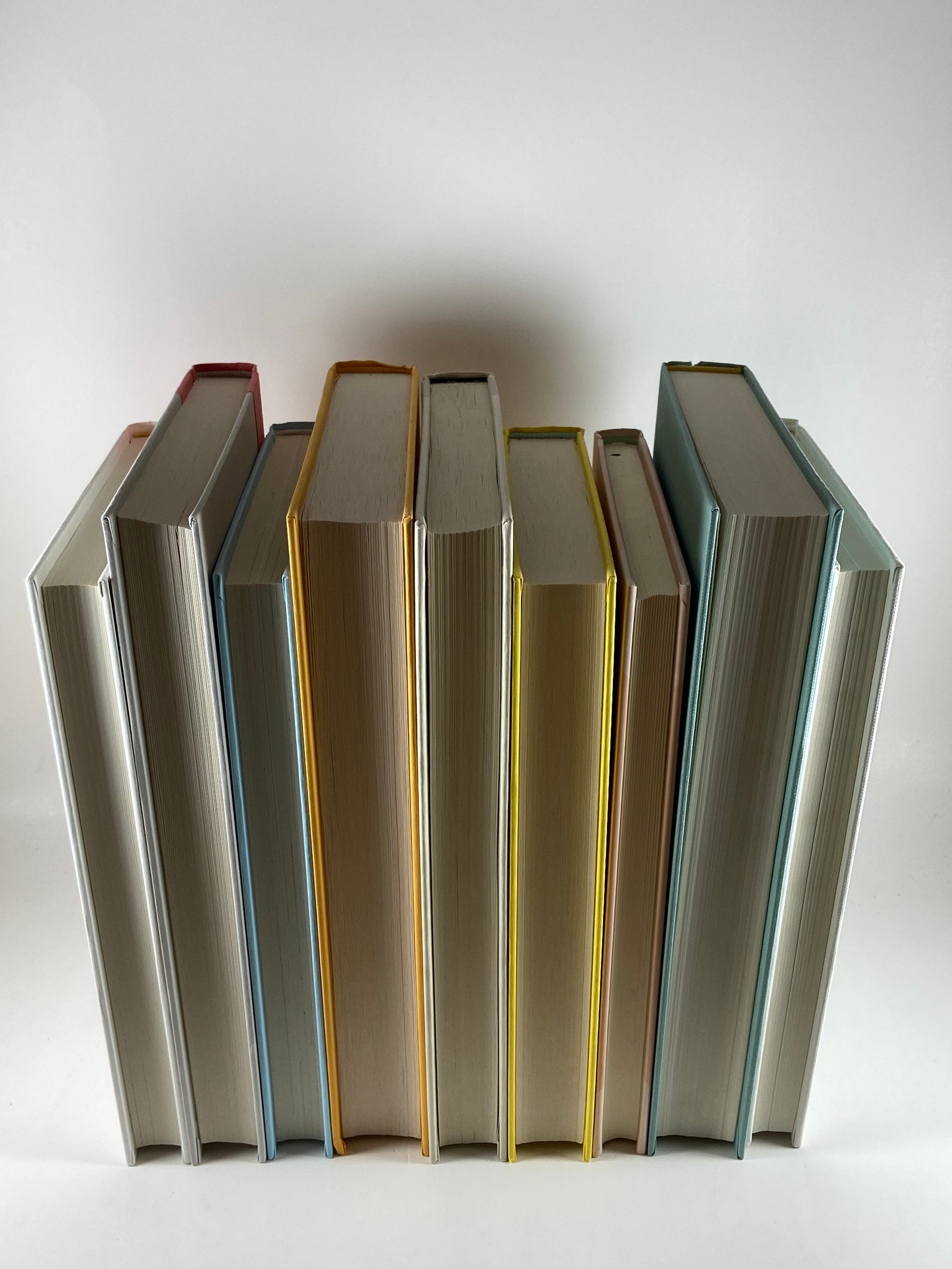 Decorative Book Set Versatile Book Stack Pastels Soft Etsy