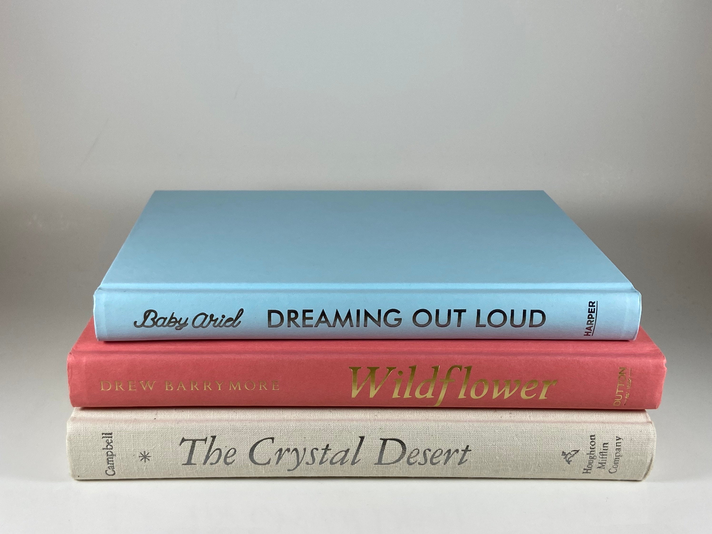 Decorative Book Set Versatile Book Stack Pastels Soft Etsy