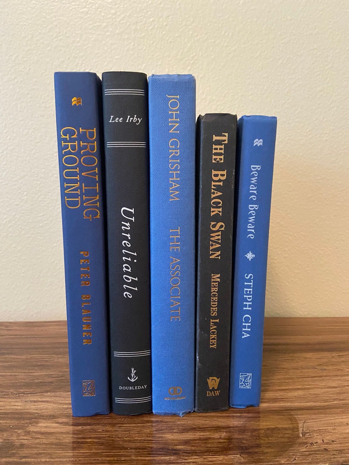 Decorative Books Navy Blue Black Book Staging Etsy