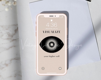 Fond d’écran de téléphone inspirant, arrière-plan iPhone boho, téléchargement numérique, fonds d’écran de téléphone sorciers