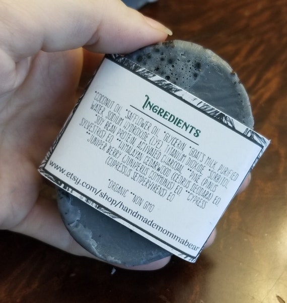 Organic Soap, Bar Soap, Dude Soap, Activated Charcoal Soap, Shea