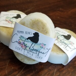 Handmade Goat&#39;s Milk Soap: Country Bouquet, Herbal Blend