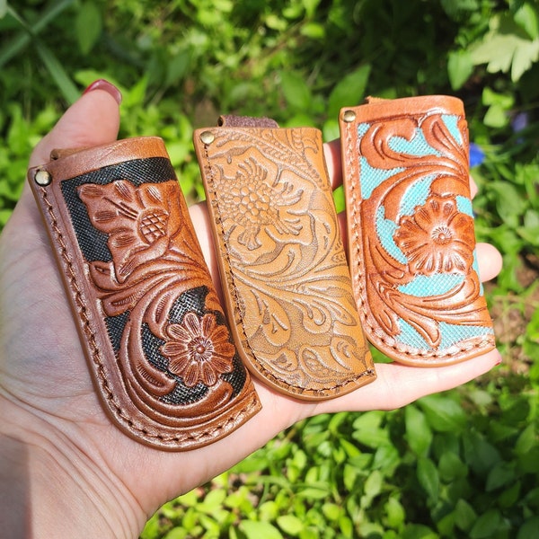 Luxury Bull Leather Sheath for Cowboy Knives main image 1