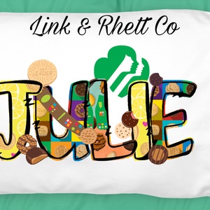 Girl Scout Personalized Pillowcase, Personalized Kids Pillowcase, Personalized Name, Gift For Kids, Kids Gift, Custom Pillowcase, Birthday