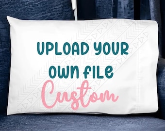 Custom Pillowcase, Personalized Pillowcase, Custom Photo Pillowcase, Custom Text Pillow Cover, Gift Idea, Wedding Gift, Grandparents Gift