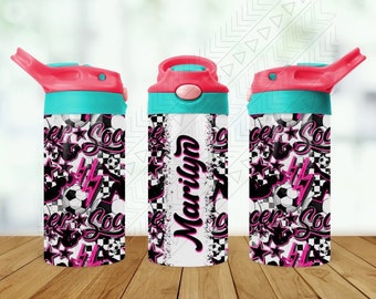Soccer Personalized Kids Bottle, Birthday Gift, Custom Drinkware, Kids Water Bottle, Easter Basket, Sports, Summer, Christmas Stocking