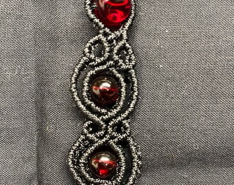 Ruby & Black Bracelet