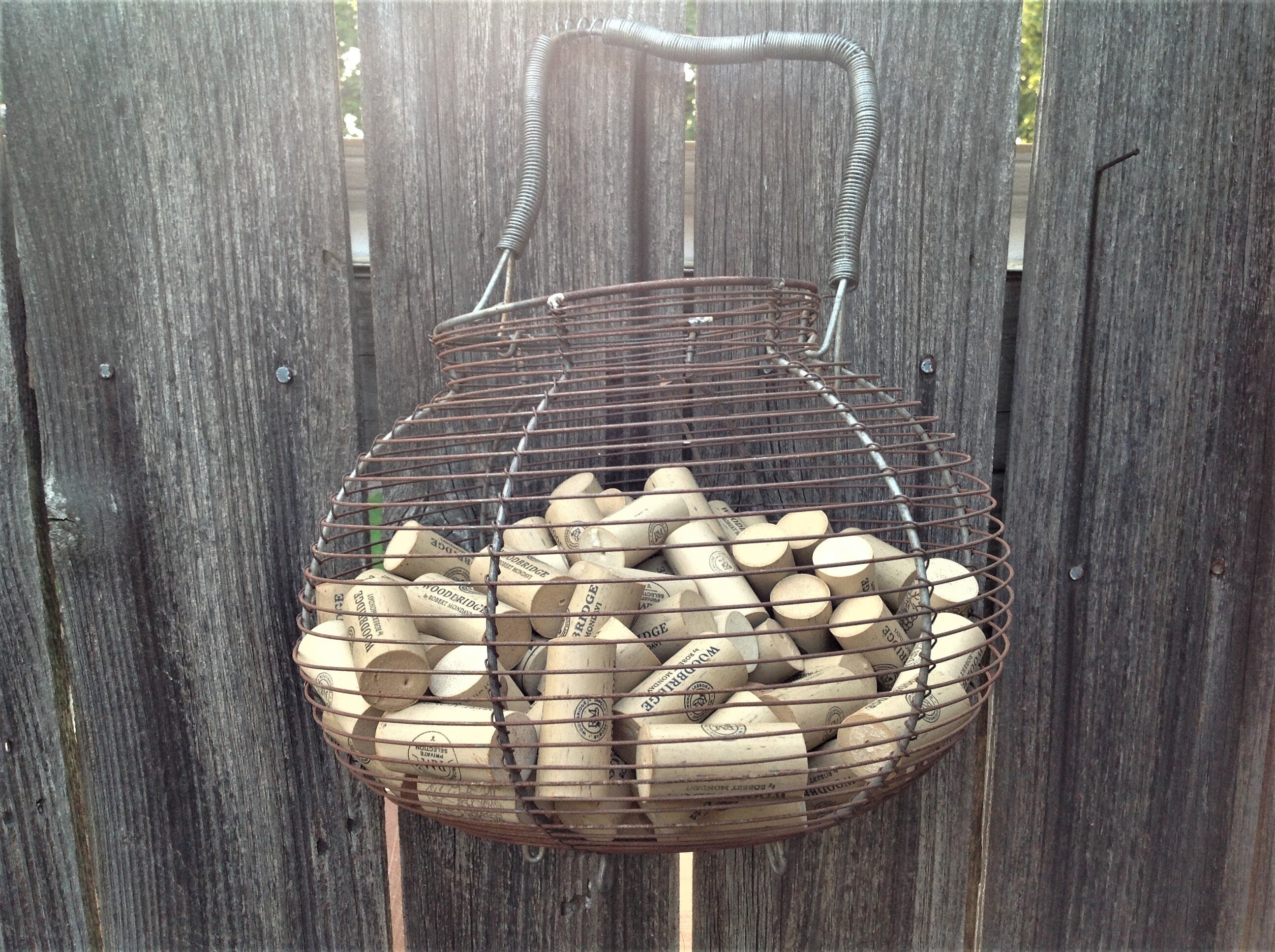 Antique French Wire Egg Collecting Basket Rusty Wire Basket Etsy