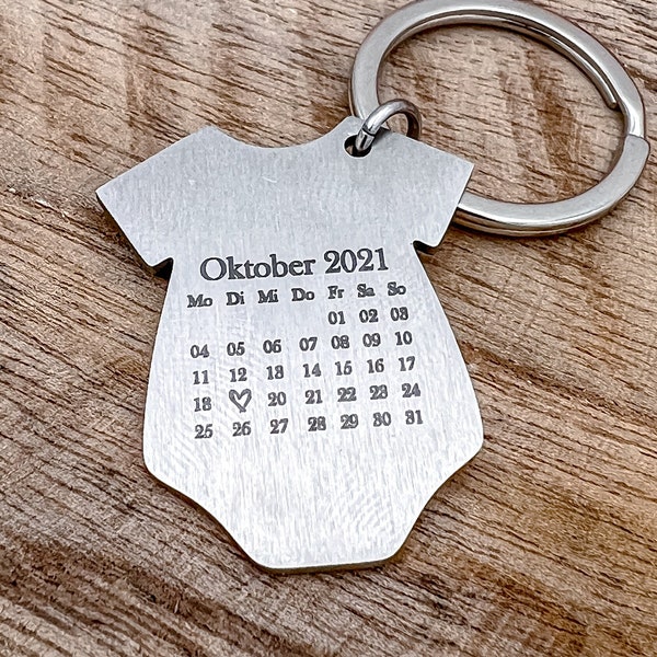 Schlüsselanhänger Kalender Kinder Body personalisiert | Schmuck Anhänger Weihnachtsgeschenk  | personalisierter Schmuck